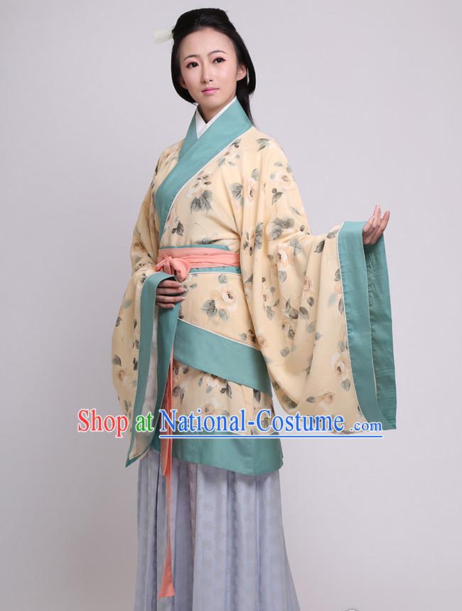 Chinese Costume Chinese Costumes Hanfu Han Dynasty Ancient China Scholar Clothing Dresses Garment Suits Clothes Complete Set for Women