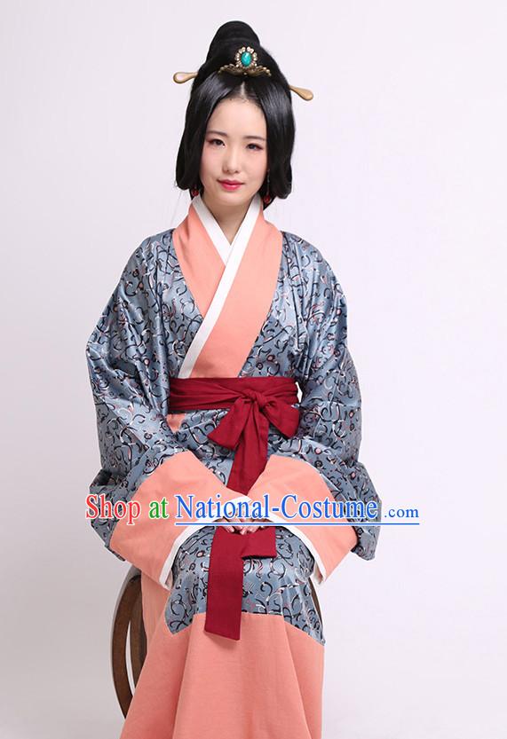 Chinese Costume Chinese Costumes Hanfu Han Dynasty Ancient China Scholar Clothing Dresses Garment Suits Clothes Complete Set for Women