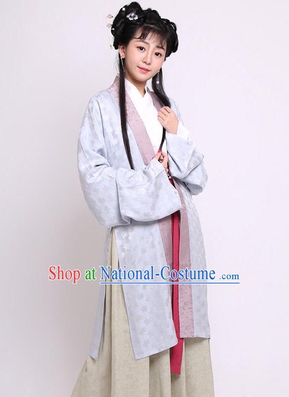 Chinese Costume Chinese Costumes Hanfu Han Dynasty Ancient China Scholar Clothing Dresses Garment Suits Clothes Complete Set for Women