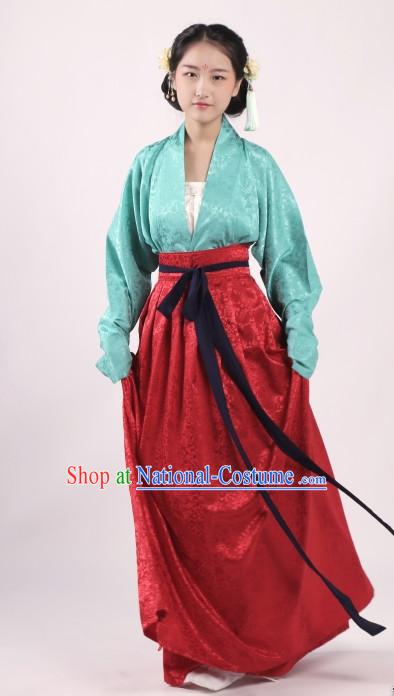 Chinese Costume Chinese Costumes Hanfu Han Dynasty Ancient China Scholar Clothing Dresses Garment Suits Clothes Complete Set for Women