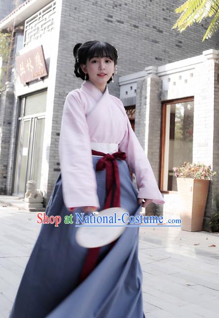 Chinese Costume Chinese Costumes Hanfu Han Dynasty Ancient China Scholar Clothing Dresses Garment Suits Clothes Complete Set for Women