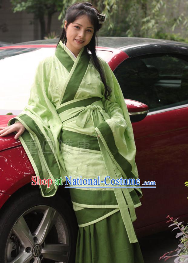 Chinese Costume Chinese Costumes Hanfu Han Dynasty Ancient China Scholar Clothing Dresses Garment Suits Clothes Complete Set for Women