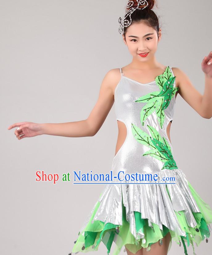 Chinese Costume Folk Chinese Group Dance Costumes Carnival Costumes Fancy Dress National Dress and Hair Accessories