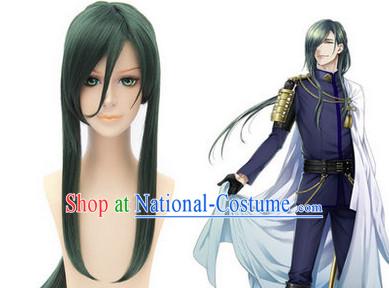 Ancient Asian Chinese Japenese Korean Knight Cosplay Long Wigs Classic Wig