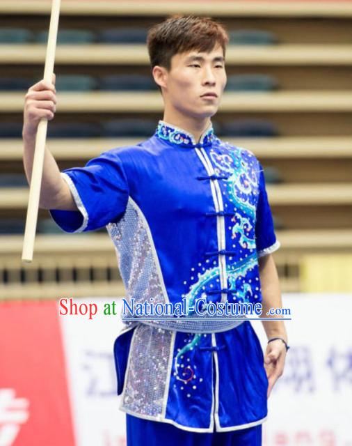 Top Wushu Competition Suits Tourament Qigong Kung Fu Training Karate Clothes Shaolin Outfit Martial Arts Uniform for Men Women Girls Boys Kids Adults