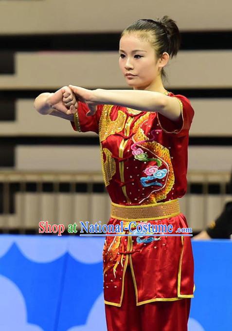 Traditional Kungfu Master Martial Arts Wushu Uniform Outfit for Men Women Boys Girls Kids