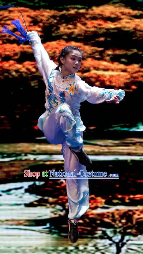 Traditional Tai Chi Kungfu Master Martial Arts Wushu Uniform Kung Fu Outfit for Men Women Boys Girls Kids