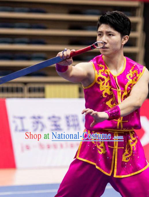 Traditional Kungfu Master Martial Arts Wushu Uniform Kung Fu Outfit for Men Women Boys Girls Kids