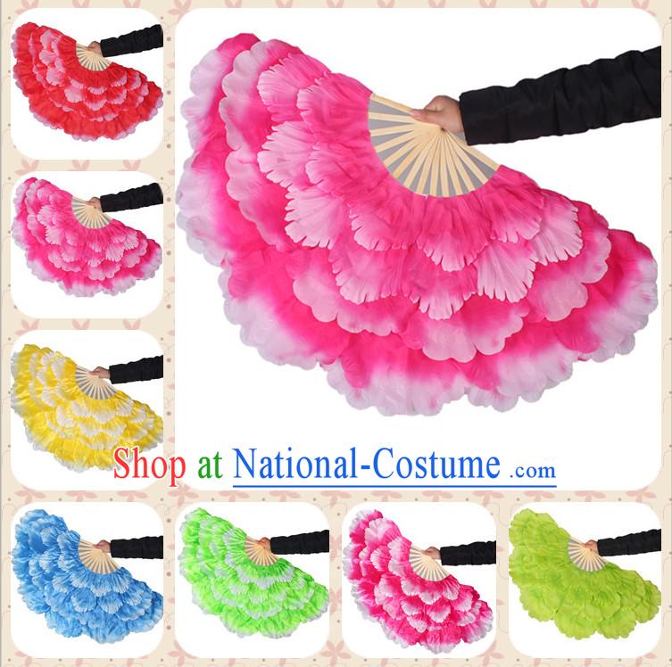 Traditional Peony Flower Dance Hands Fan Hand Fan Stage Performance Parade Korean Japanese Chinese Fan