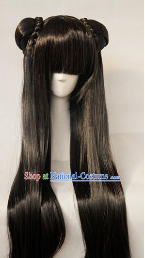 Ancient Chinese Style Weave Long Wigs