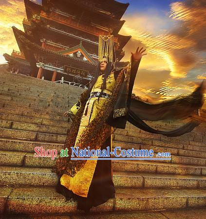 Chinese Ancient Emperor Costumes Japanese Korean Asian King Costume Wholesale Clothing Garment Dress Adults Cosplay for Men