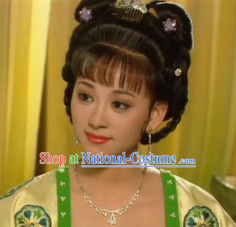 Ancient Chinese Tang Dynasty Imperial Palace Lady Wig
