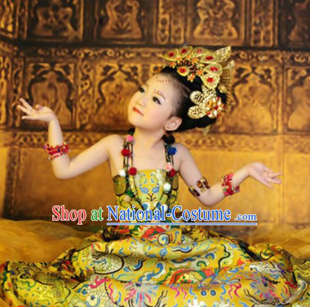 Ancient Chinese Ethnic Costumes for Kids