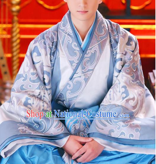 Asian Emperor Hanfu Dress Full Set for Men