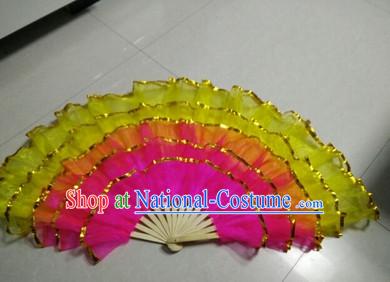 Five Layers Stage Dance Folding Fans