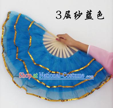 Three Layers Chinese Dance Fans