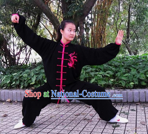 Phoenix Embroidery Wing Chun Kung Fu Uniforms for Women