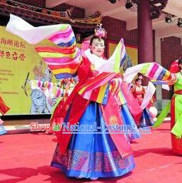 Korean Palace Hanbok Dance Costumes Carnival Costumes Traditional Costumes for Women