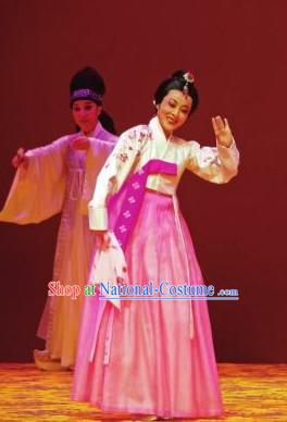 Korean Princess Hanbok Dancing Costumes Carnival Costumes Traditional Costumes for Women