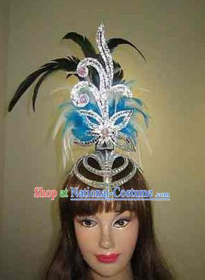 Profesional Stage Performance Feather Hair Decorations