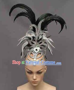 Profesional Stage Performance Feather Headwear