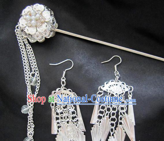 Top Chinese Hair Accessories Headpieces Hair Combs Jewellery and Earrings Complete Set