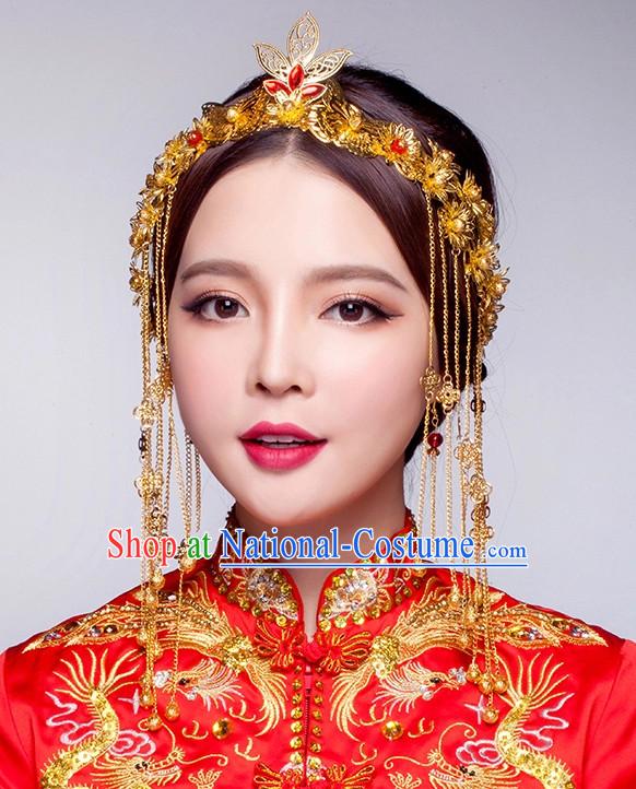 Top Chinese Bridal Hair Fascinators Jewellery