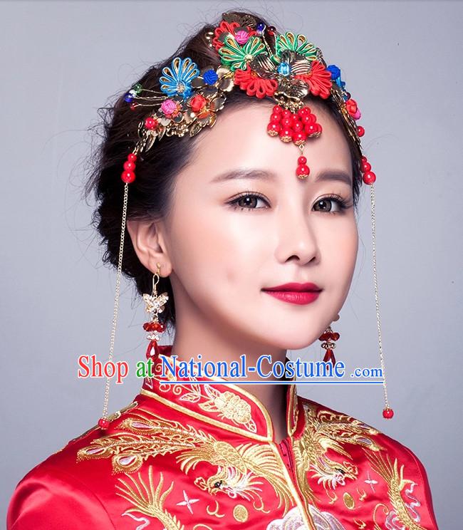 Top Chinese Bridal Hair Fascinators Jewellery Accessories Wedding Headpieces