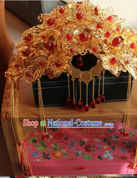 Chinese Traditional Handmade Bridal Phoenix Crown