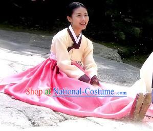 Asian Korean Fashion Hanbok Traditional Dresses for Girls