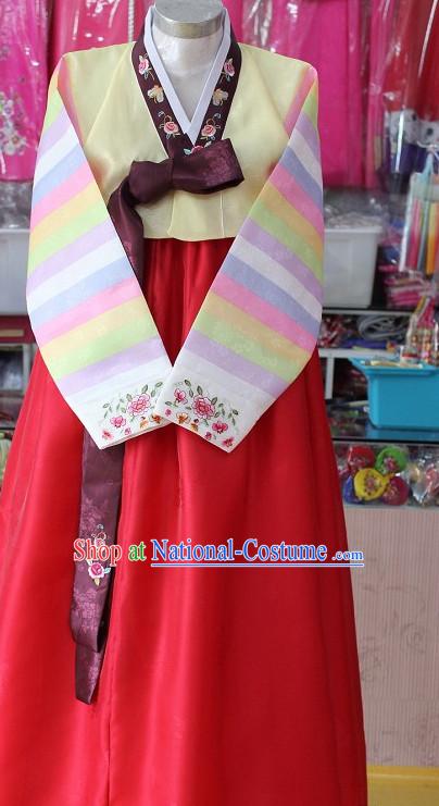 Traditional Korean Apparels Tops Skirt Clothes for Women