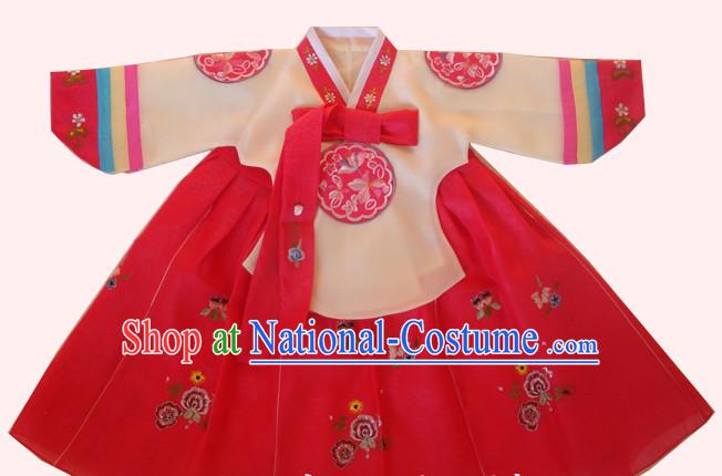 Korean Hanbok Dancing Costumes for Girls