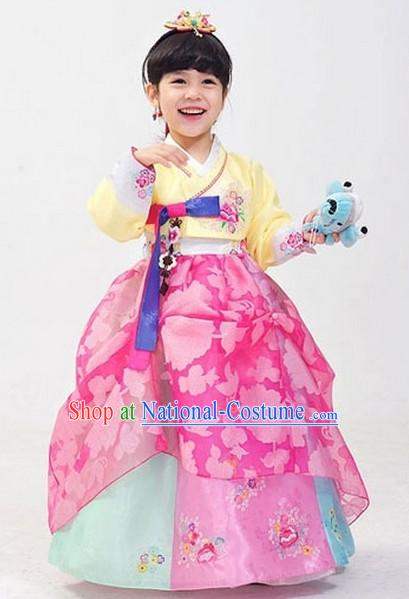 Traditional Korean Clothing Custom Made baby Hanbok for Birthday Party Halloween