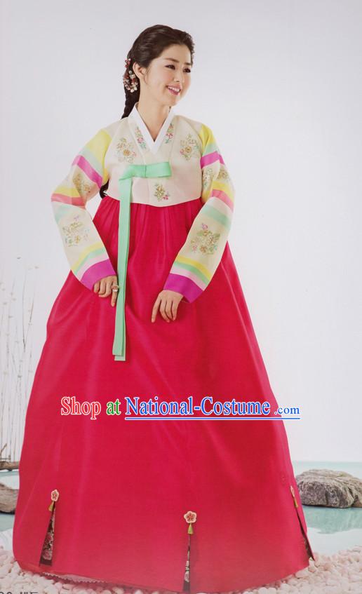 Korean Traditional Clothing Custom Made Women Dangwi Hanbok Ceremony Birthday Party Halloween