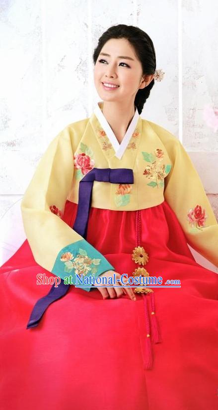 Korean Custom Made Female Hanbok for Wedding Party Ceremony Halloween