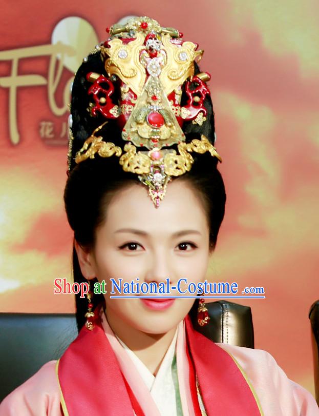 Chinese Han Dynasty Empress Hair Accessories and Earrings