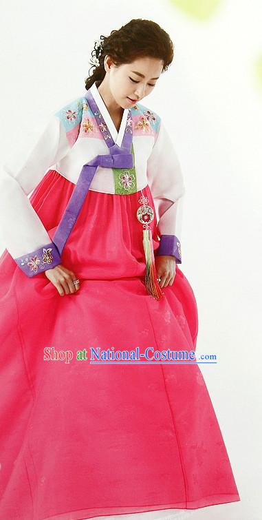 Top Korean Ceremonial Hanbok Clothing Asian Fashion Korean National Costumes