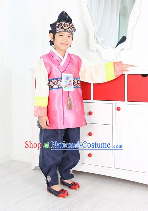 Top Traditional Korean Birthday Kids Fashion Kids Apparel Birthday Suit for Boys