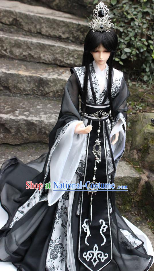 China Ancient Prince Costumes and Coronet Complete Set for Adults