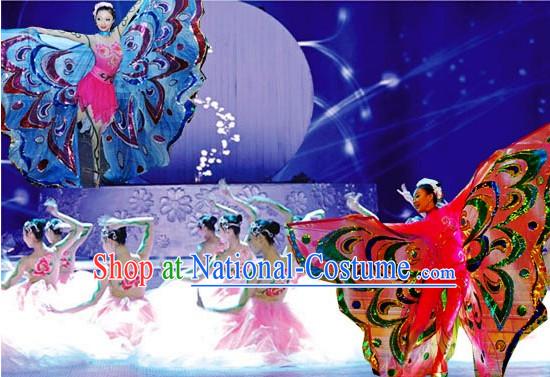 Professional Chinese Stage Performance Butterfly Dance Costumes for Women