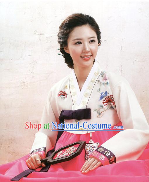 Korean Mother of the Bride Dress Hanboks Complete Set