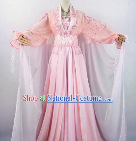 Chinese Ancient Pink Empress Fairy Costume Complete Set for Women