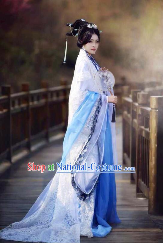 Asian Fashion Chinese Empress Sexy Halloween Costumes Complete Set for Women