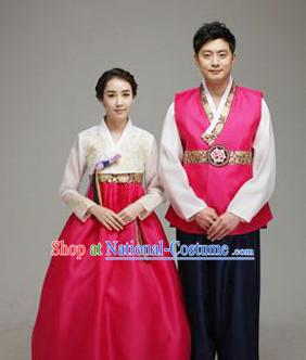 Korean Traditional Hanbok Formal Dresses Special Occasion Dresses for Couple