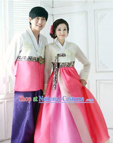 Korean Traditional Hanbok Formal Dresses Special Occasion Dresses for Couple