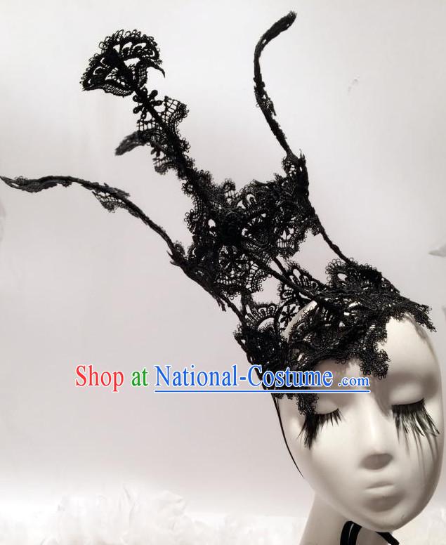 Black Headpieces Hair Fascinators Hair Slides Headpieces Hair Ornaments