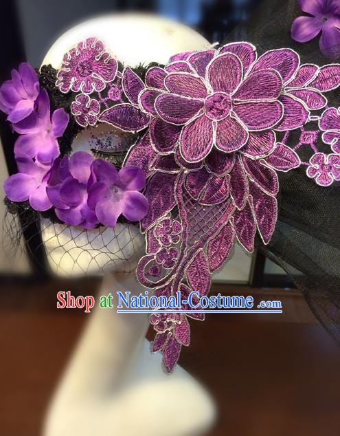 Custom Made Designer Handmade Facial Mask Hair Fascinators Hair Slides Headpieces Hair Ornaments Set