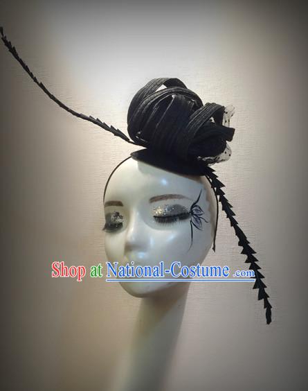 Stage Performance Handmade Flower Hair Fascinators Hair Slides Headpieces Hair Ornaments Set