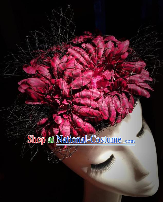 Stage Performance Handmade Flower Hair Fascinators Hair Slides Headpieces Hair Ornaments Set