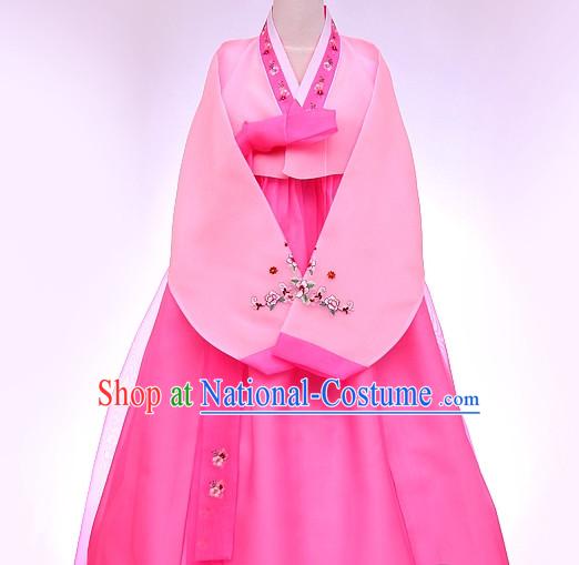 Top Korean Traditional Custom Made Dancing Hanbok Costumes Complete Set for Women